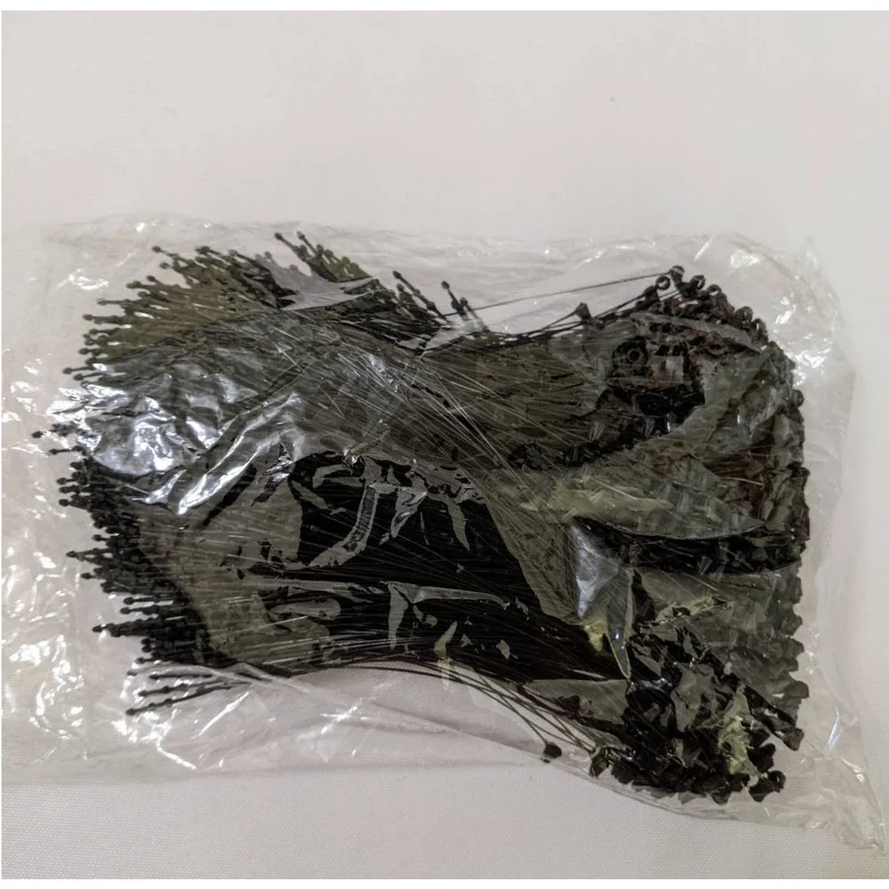 5 inch 1000 Pcs Black Hang Tag String Snap Lock Pin Loop Fastener Hook Ties